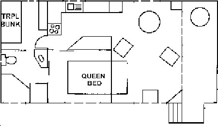 Floorplan of spa cabin 90 at edgwater Holiday Park