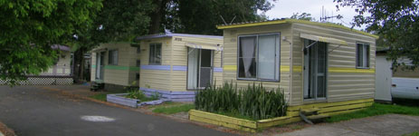 Conventional cabins at Edgewater Holiday PArk