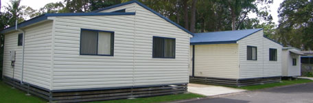 Parkview cabins at Edgewater Holiday Park